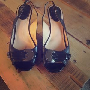 Cole Haan Black Slingbacks